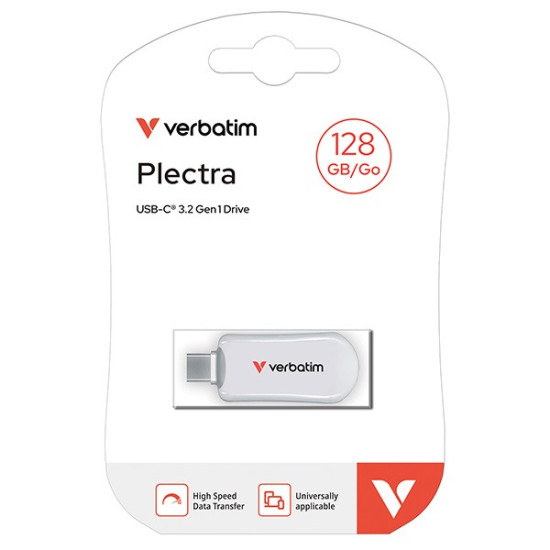 Pendrive Plectra 128GB USB-C 100MB/s 30229 WH 