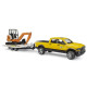 Auto Dodge RAM 2500 Service z przyczepką i mini koparką