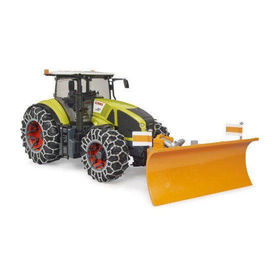 Traktor Claas Axion 950 z pługiem do śniegu