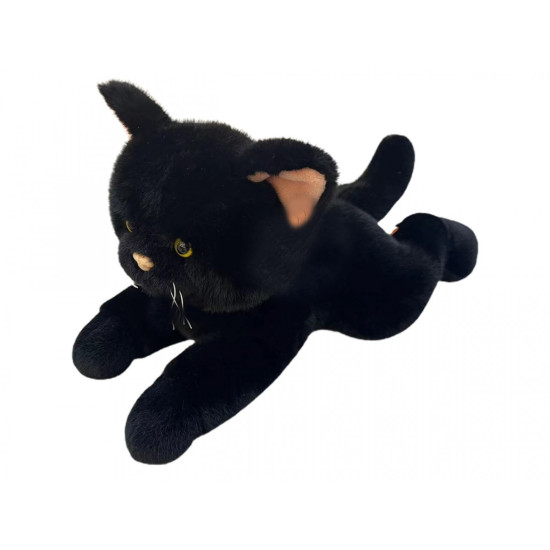 Maskotka Kot leżący 45 cm czarny