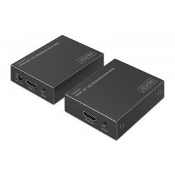Przedłużacz (extender) po skrętce kat.6 HDMI 4K/30Hz z KVM USB 1.1 do 40m/70m, max. 253 odbiorniki, sterowanie IR - zestaw (odbiornik/nadajnik)
