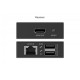 Przedłużacz (extender) po skrętce kat.6 HDMI 4K/30Hz z KVM USB 1.1 do 40m/70m, max. 253 odbiorniki, sterowanie IR - zestaw (odbiornik/nadajnik)