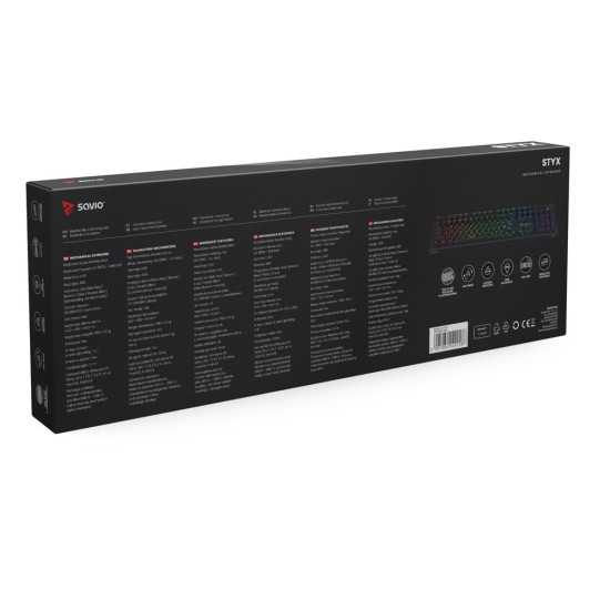 Klawiatura mechaniczna STYX Outemu Blue, Hot Swap, RGB