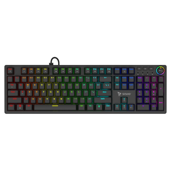 Klawiatura mechaniczna STYX Outemu Red, Hot Swap, RGB