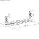 Organizer podbiurkowy na kable MC-103 B 