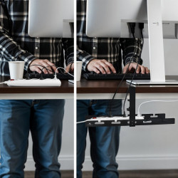 Organizer podbiurkowy MC-105 B, na kable 