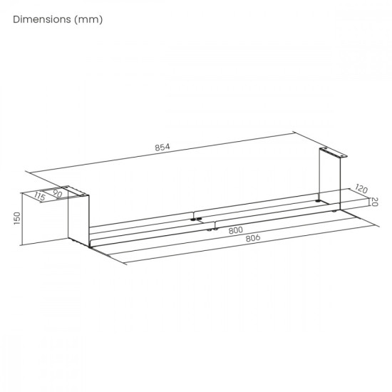 Kompaktowy organizer na kable MC-107 W 