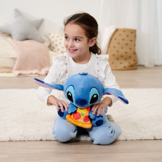 Maskotka Disney Stitch z pizzą 25 cm oryginalna 