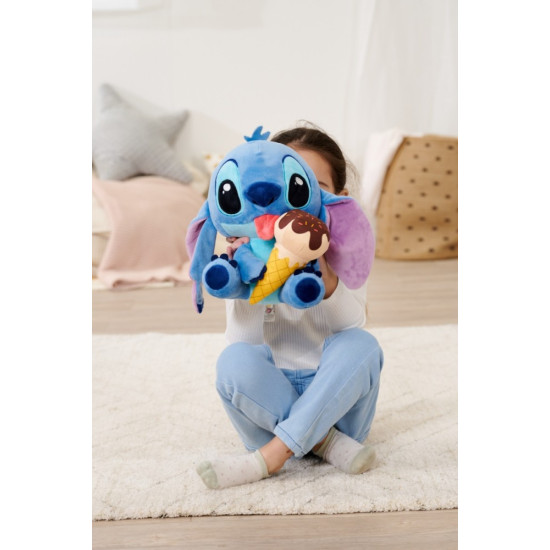Maskotka Stitch z lodem 25 cm oryginalna 