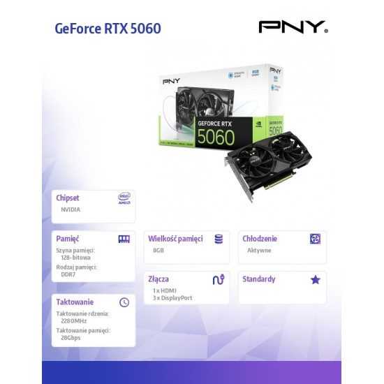 Karta graficzna GeForce RTX 5060 8GB 2F