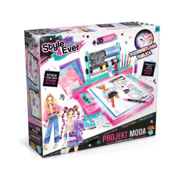 Zestaw kreatywny Projekt Moda z podświetlaną tablicą