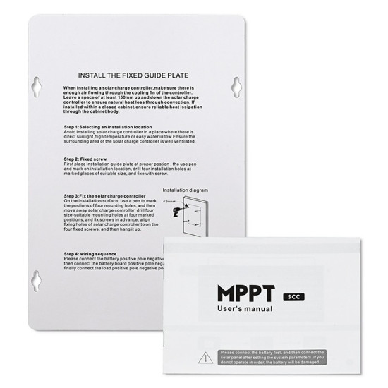 Solarny regulator ładowania MPPT z czujnikiem temperatury 40A |  12V/24V | LCD | 2xUSB | Bluetooth | APP | GEL | LiFePO4 