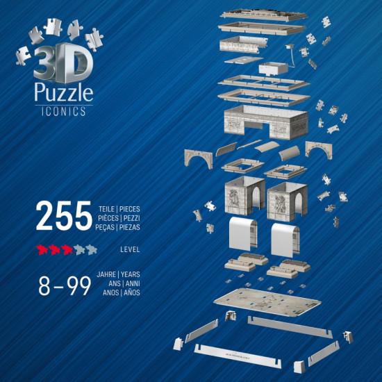 Puzzle 3D Łuk Triumfalny 