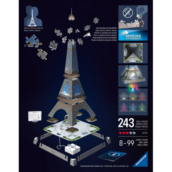 Puzzle 3D Wieża Eiffla 