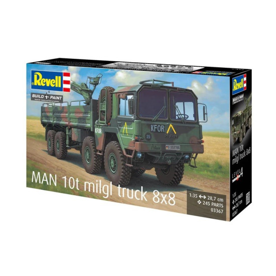 Model plastikowy Ciężarówka Man 10T Milgl 8x8 1/35