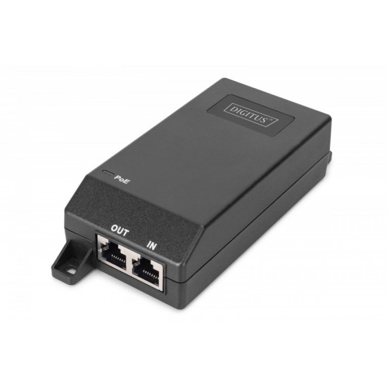 Zasilacz/Adapter PoE+ 802.3at aktywny max. 55V 30W 10/100/1000Mbps, transmisja do 100m