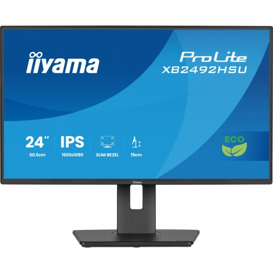 Monitor 24 cali XB2492HSU-B1 IPS,FHD,HDMI,DP,120Hz,300cd,4ms,        cienkie ramki, 1500:1, ErP B, USB HUBx2 