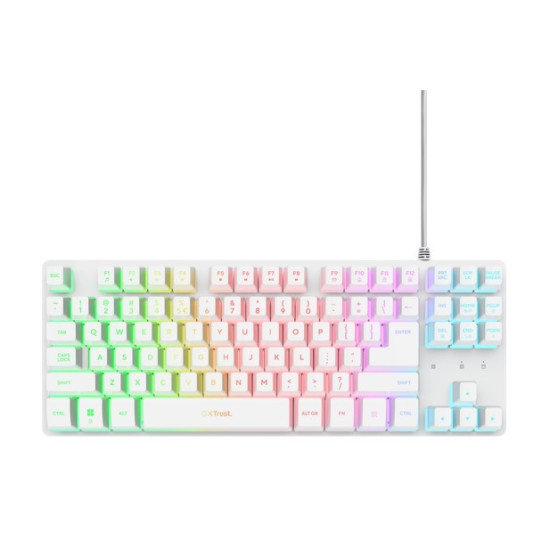 Podświetlana klawiatura gamingowa GTX 833 Thado TKL biała 