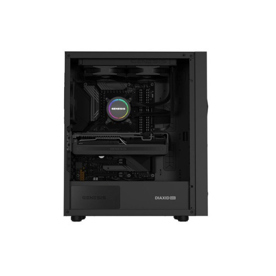 Obudowa Genesis Diaxid 605F MIDI TOWER USB-C Czarna 
