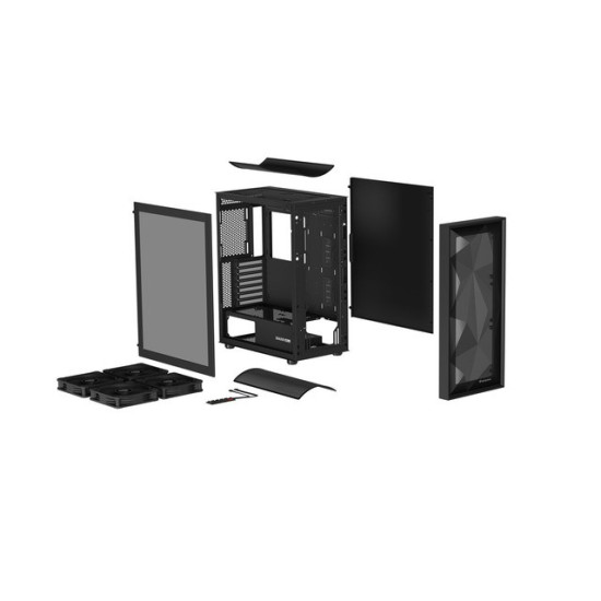 Obudowa Genesis Diaxid 605F MIDI TOWER USB-C Czarna 