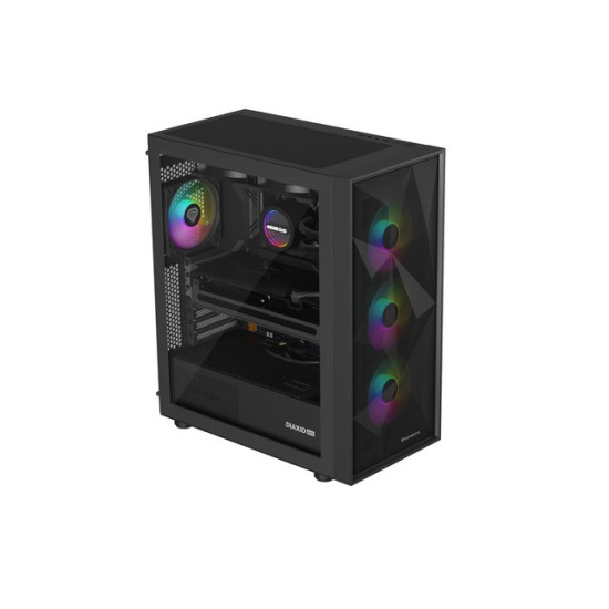 Obudowa Genesis Diaxid 605 ARGB MIDI TOWER USB-C Czarna 