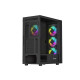 Obudowa Genesis Diaxid 605 ARGB MIDI TOWER USB-C Czarna 