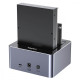 Stacja klonująca dyski 2x 2,5/3,5; CLONE; USB-C 10 Gbps 