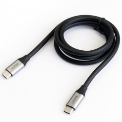 Kabel USB-C - USB-C PD, 10Gbps, 4K60Hz, 1m, M/M; C14082ABK 