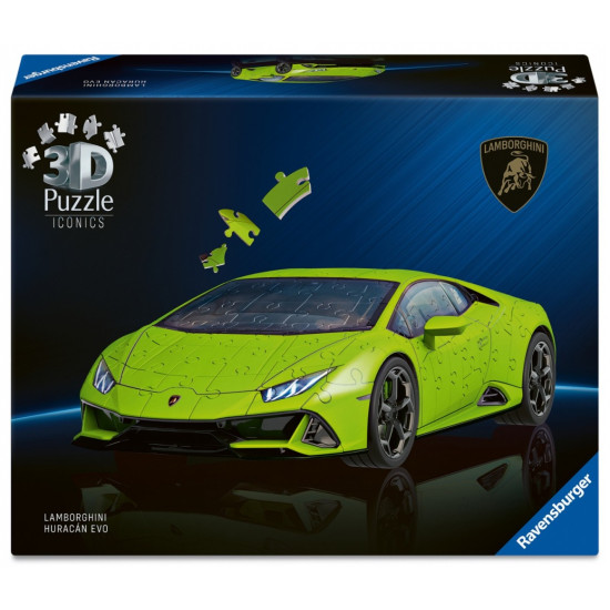 Puzzle 3D 158 elementów Samochód Lamborghini Huracan EVO Verde