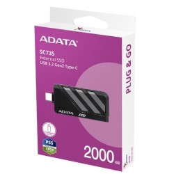 Dysk SSD External SC735 2TB U3.2C 1000/1000MB/s Grey 