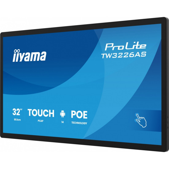 Monitor 32 cale TW3226AS-B3P POJ.10PKT.VA.24/7.FHD,500cd,HDMI,3xUSB,  1xUSB-c,RJ45,MIC, 2x5W,ANDROID 14,RK3567, 4/32GB, iiSign2 