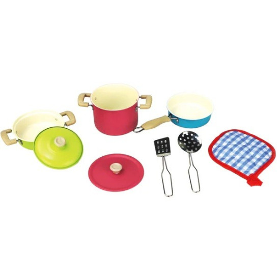 Zestaw garnków metalowych