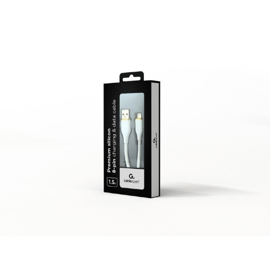 Kabel USB-A do 8pin ładowanie i tranfer danych, biały