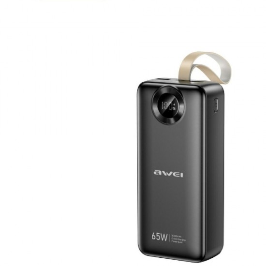 Powerbank Awei PA-34 30000mAh 65W Fast charging Czarny 
