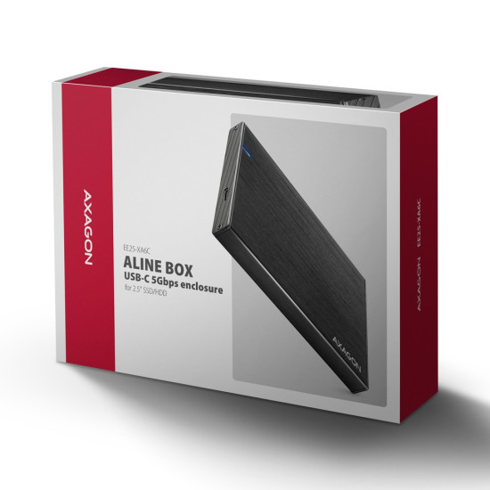 EE25-XA6C Obudowa zewnętrzna aluminiowa, USB-C 3.2 Gen 1 SATA 6G 2.5