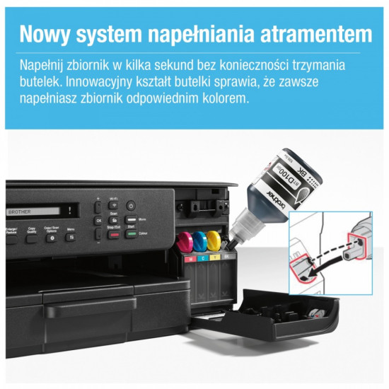Kompaktowe urządzenie wielofunkcyjne DCP-T530DW RTS A4/USB/WiFi/16ipm/duplex
