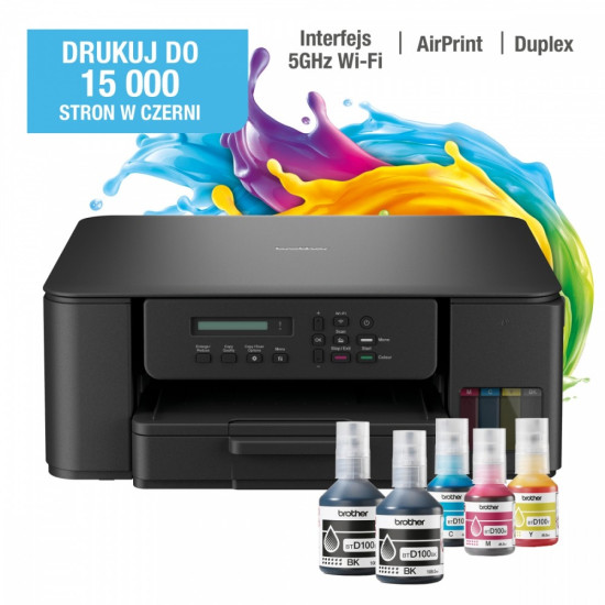 Kompaktowe urządzenie wielofunkcyjne DCP-T530DW RTS A4/USB/WiFi/16ipm/duplex