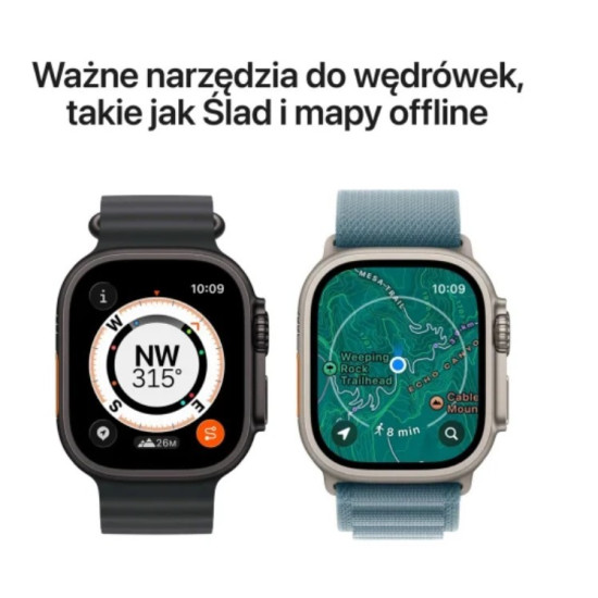 Watch Ultra 3 GPS + Cellular, koperta 49 mm z tytanu w kolorze naturalnym, bransoleta mediolańska z tytanu w kolorze naturalnym - rozmiar M