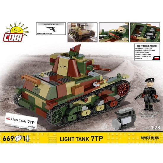 Klocki Light Tank 7TP 669 elementów
