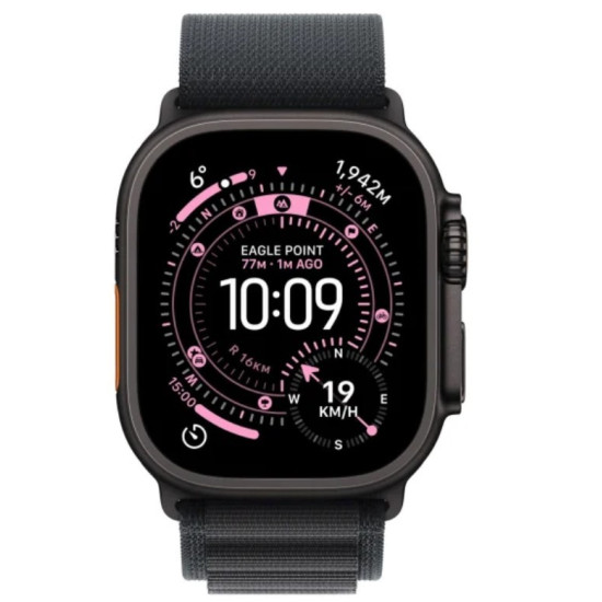 Watch Ultra 3 GPS + Cellular, koperta 49 mm z tytanu w kolorze czarnym, opaska Alpine w kolorze czarnym - rozmiar L