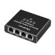 Rozdzielacz splitter Ethernet  mini SWITCH 1x4 RJ45 | 1000Mb/s | USB-C | Aluminium 