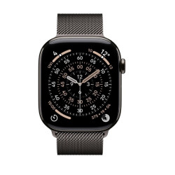 Watch Series 11 GPS + Cellular koperta 42 mm z tytanu w kolorze łupku, bransoleta mediolańska w kolorze łupku