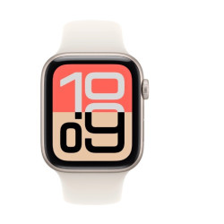 Watch SE 3 GPS koperta 40 mm z aluminium w kolorze księżycowej poświaty, pasek sportowy w kolorze księżycowej poświaty - rozmiar M/L