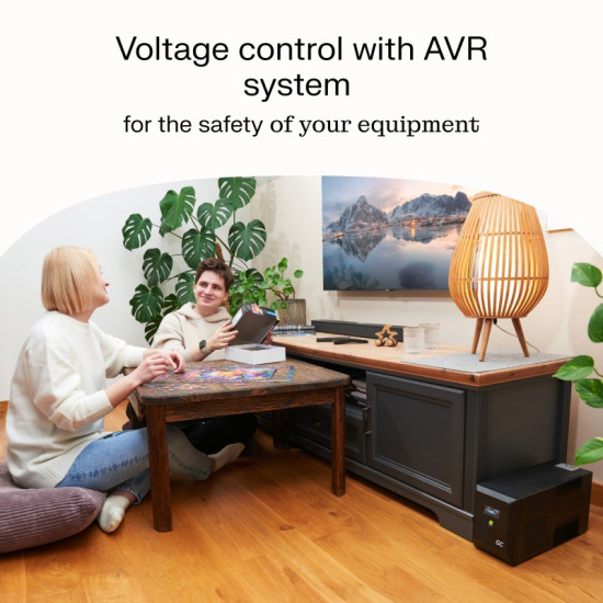 Zasilacz awaryjny UPS 1200W/2000VA modyfikowana sinusoida 