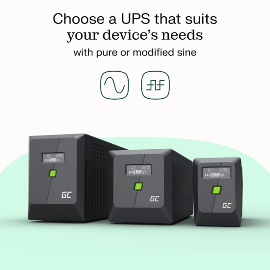 Zasilacz awaryjny UPS 480W/750VA czysta sinusoida 