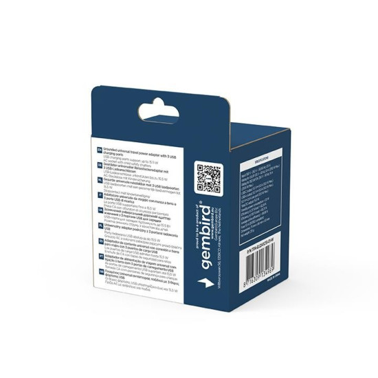 Adapter sieciowy uziemienie Uniwersalny  15W 