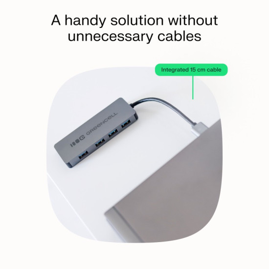 HUB USB-C Basic USB-A do 4x USB-A 3.0 