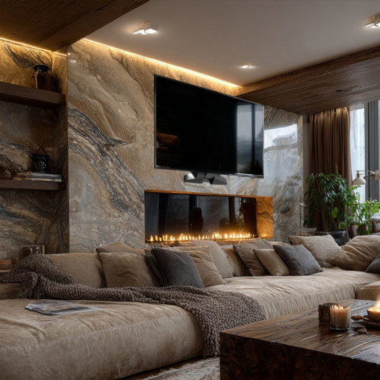 Uchwyt do TV elektryczny nad kominek MC-891 