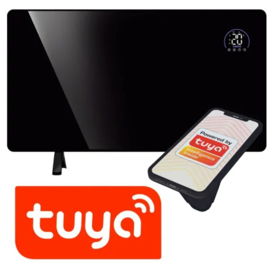 Grzejnik elektryczny na podczerwień czarny MUG-23 