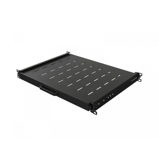 Półka wysuwana do szaf rack 19 cali  350mm czarna 